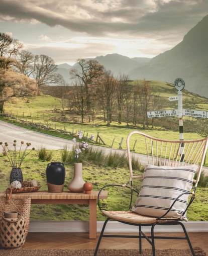 carta da parati campagna inglese