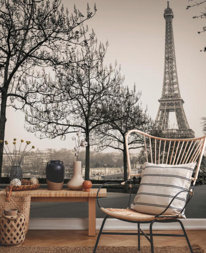 black and white eiffel tower wallpaper