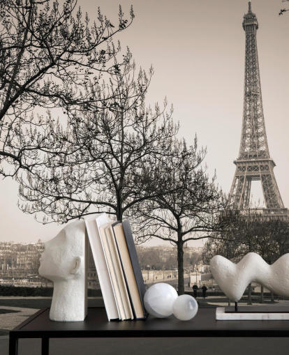 black and white eiffel tower wallpaper