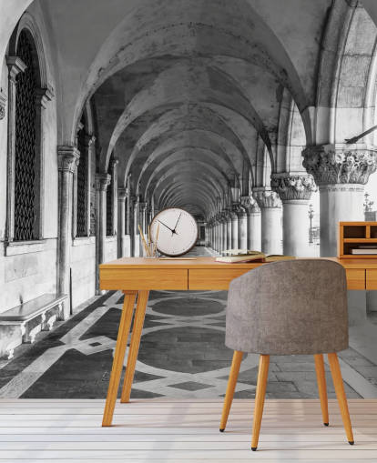 Schwarz-Weiß-Marks-Quadrat-Wandbild