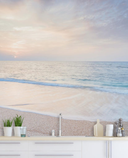Vacker strand i Israel