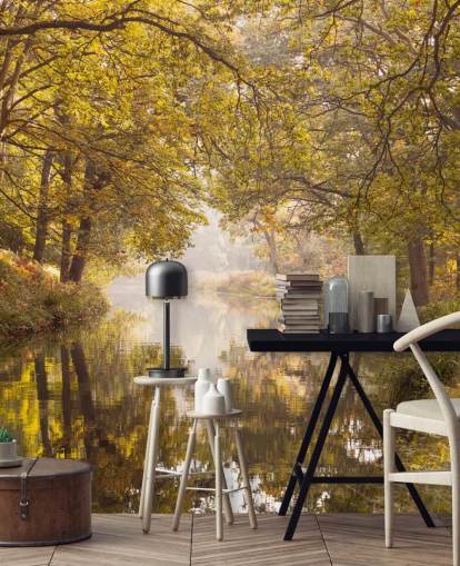 falla skog och kanal tapeter