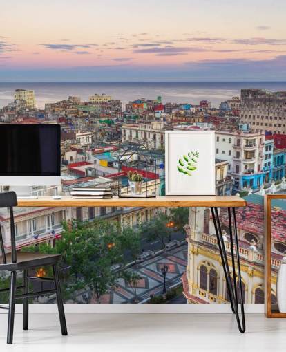 farverige gamle bygninger i havana tapet farverige gamle bygninger i havana tapet