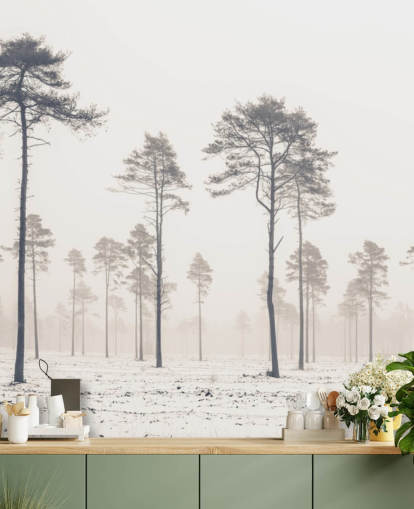 fondos de escritorio de árboles en nieve