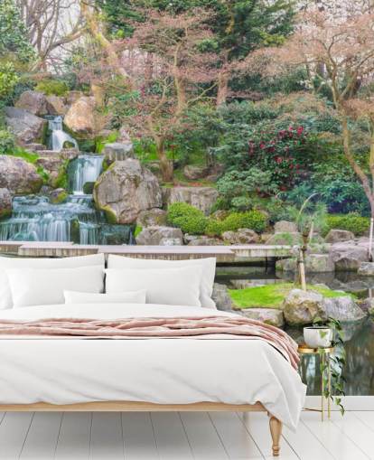 papier peint de jardin relaxant