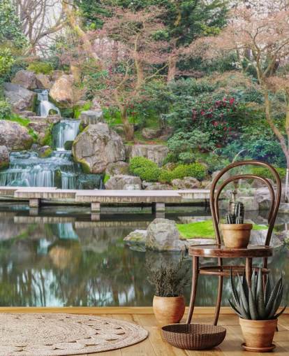 relaxing garden wallpaper