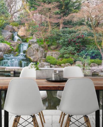 papel de parede relaxante jardim
