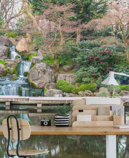 relaxing garden wallpaper