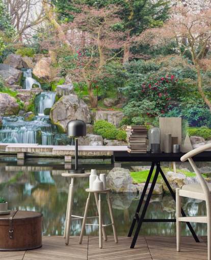 relaxing garden wallpaper