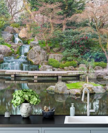 relaxing garden wallpaper