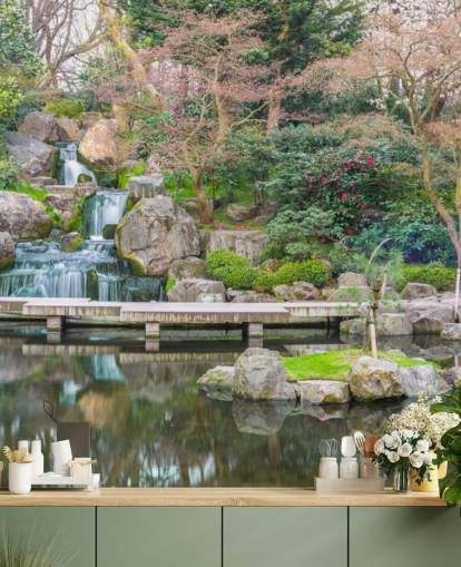 relaxing garden wallpaper