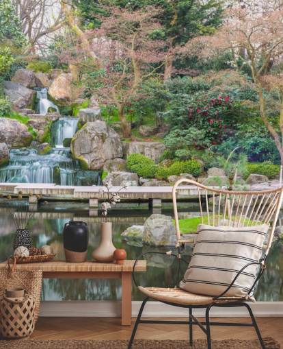 relaxing garden wallpaper