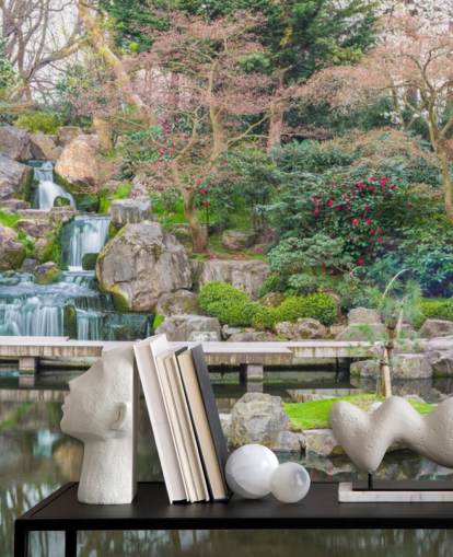 relaxing garden wallpaper