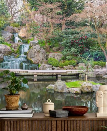 papel de parede relaxante jardim