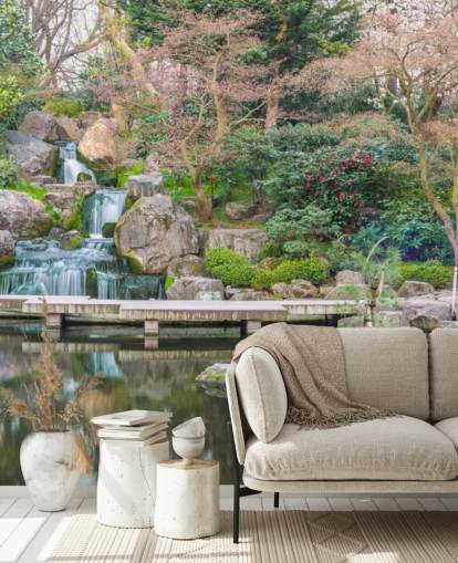 papier peint de jardin relaxant