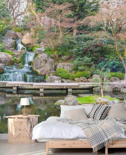 relaxing garden wallpaper