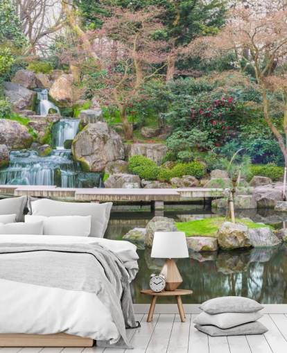 papel de parede relaxante jardim