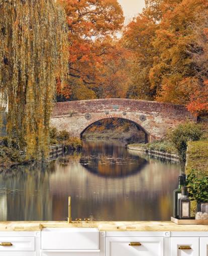 Canale attraverso una foresta