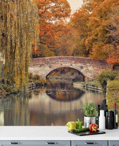 Kanaal door een bos Kanaal door een bos