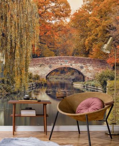 Canale attraverso una foresta