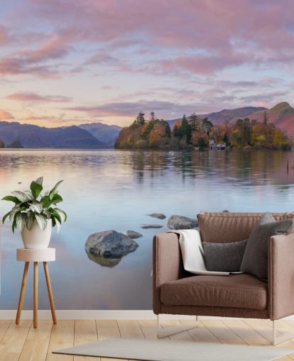 Lake Surrounded by Mountains