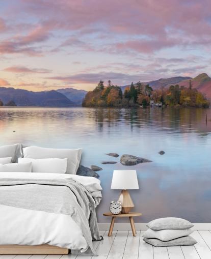 Lake Surrounded by Mountains