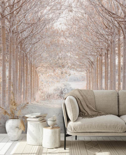 Alberi innevati in un paese delle meraviglie