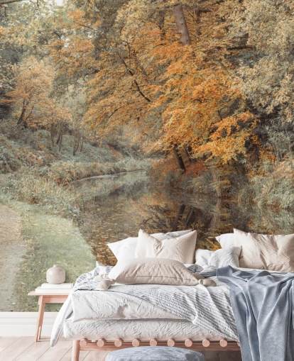 fond d'écran forêt d'automne par canal