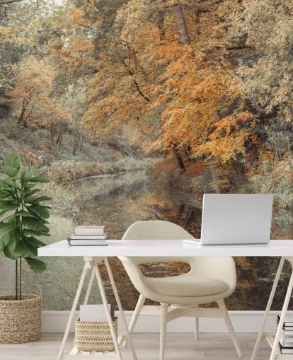 papel de parede outono floresta por canal