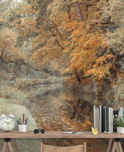 fond d'écran forêt d'automne par canal