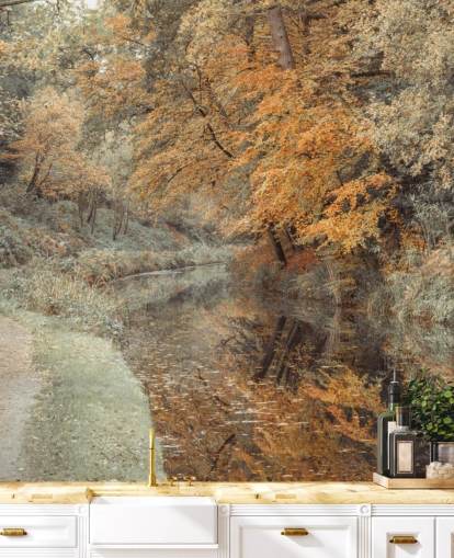 fond d'écran forêt d'automne par canal fond d'écran forêt d'automne par canal