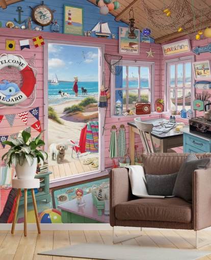 fond d'écran intérieur d'une cabane de plage fond d'écran intérieur d'une cabane de plage