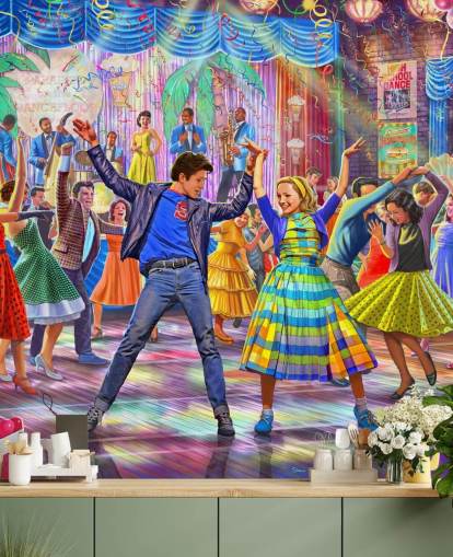 colourful 1950s wallpaper colourful 1950s wallpaper