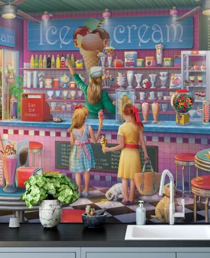 ice cream diner wallpaper ice cream diner wallpaper