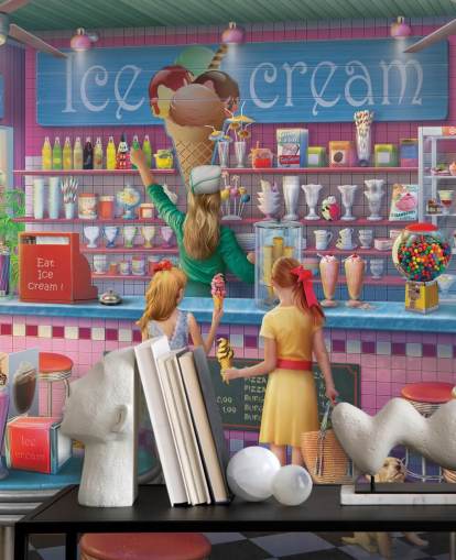 ice cream diner behang ice cream diner behang