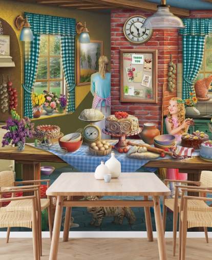 baking in the kitchen wallpaper baking in the kitchen wallpaper