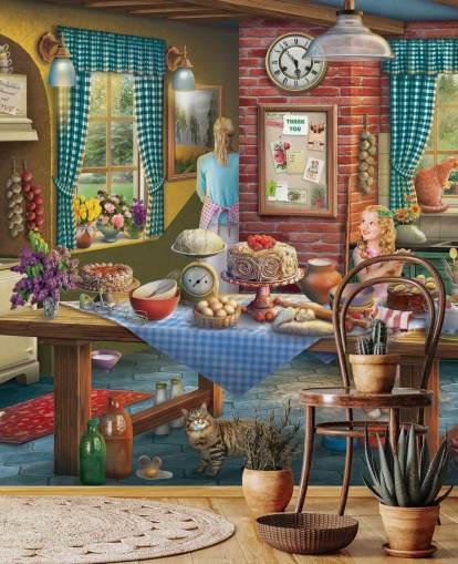 Baking Kitchen Care Home Wallpaper