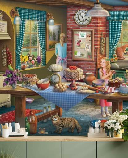 Baking Kitchen Care Home Wallpaper