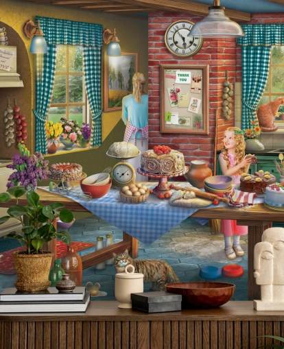 Baking Kitchen Care Home Wallpaper