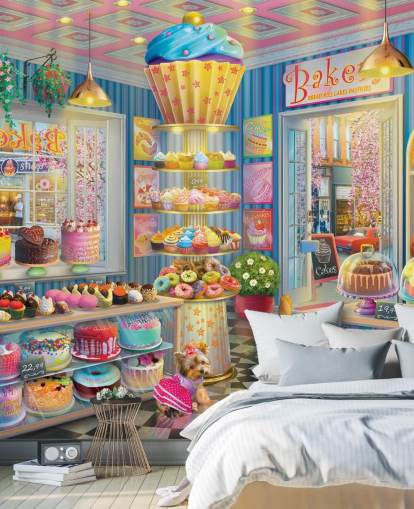 gustosa carta da parati cupcake store