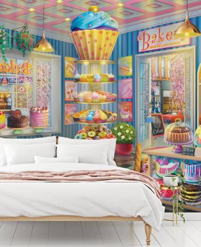 velsmagende cupcake butik tapet velsmagende cupcake butik tapet