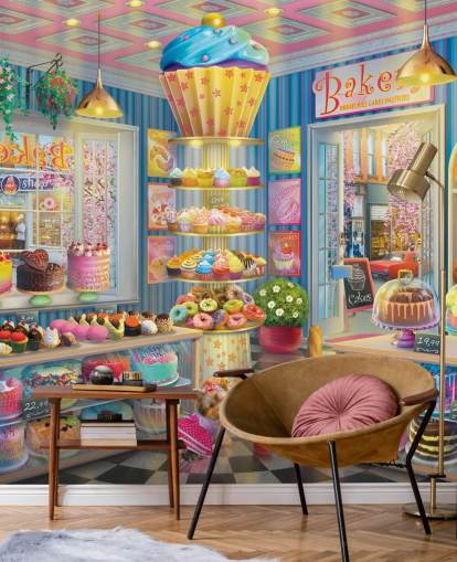 velsmagende cupcake butik tapet velsmagende cupcake butik tapet