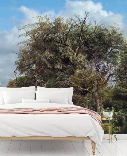 Wasserrad in englischer Landschaft Tapete Wasserrad in englischer Landschaft Tapete