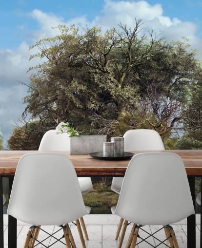 waterwiel in engels platteland behang waterwiel in engels platteland behang