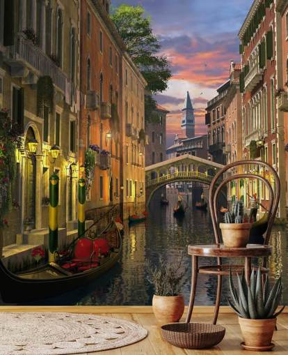 carta da parati old canal in venice carta da parati old canal in venice