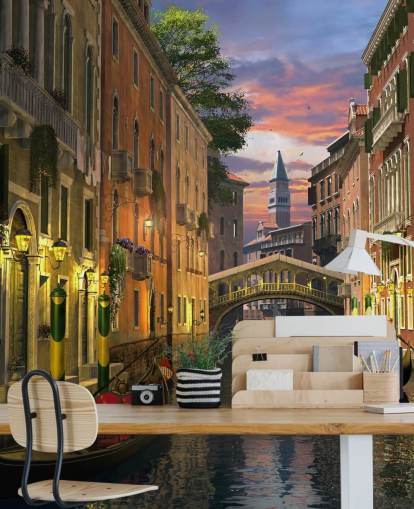 gamla kanalen i Venedig tapeter