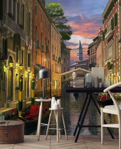 old canal in venice wallpaper