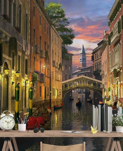 gamle kanal i Venedig tapet