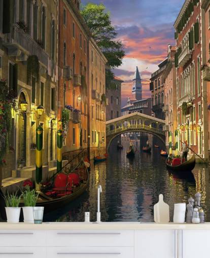 papel de parede old canal in venice papel de parede old canal in venice