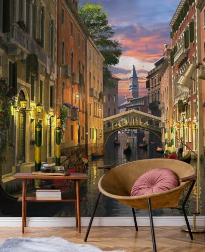 old canal in venice wallpaper